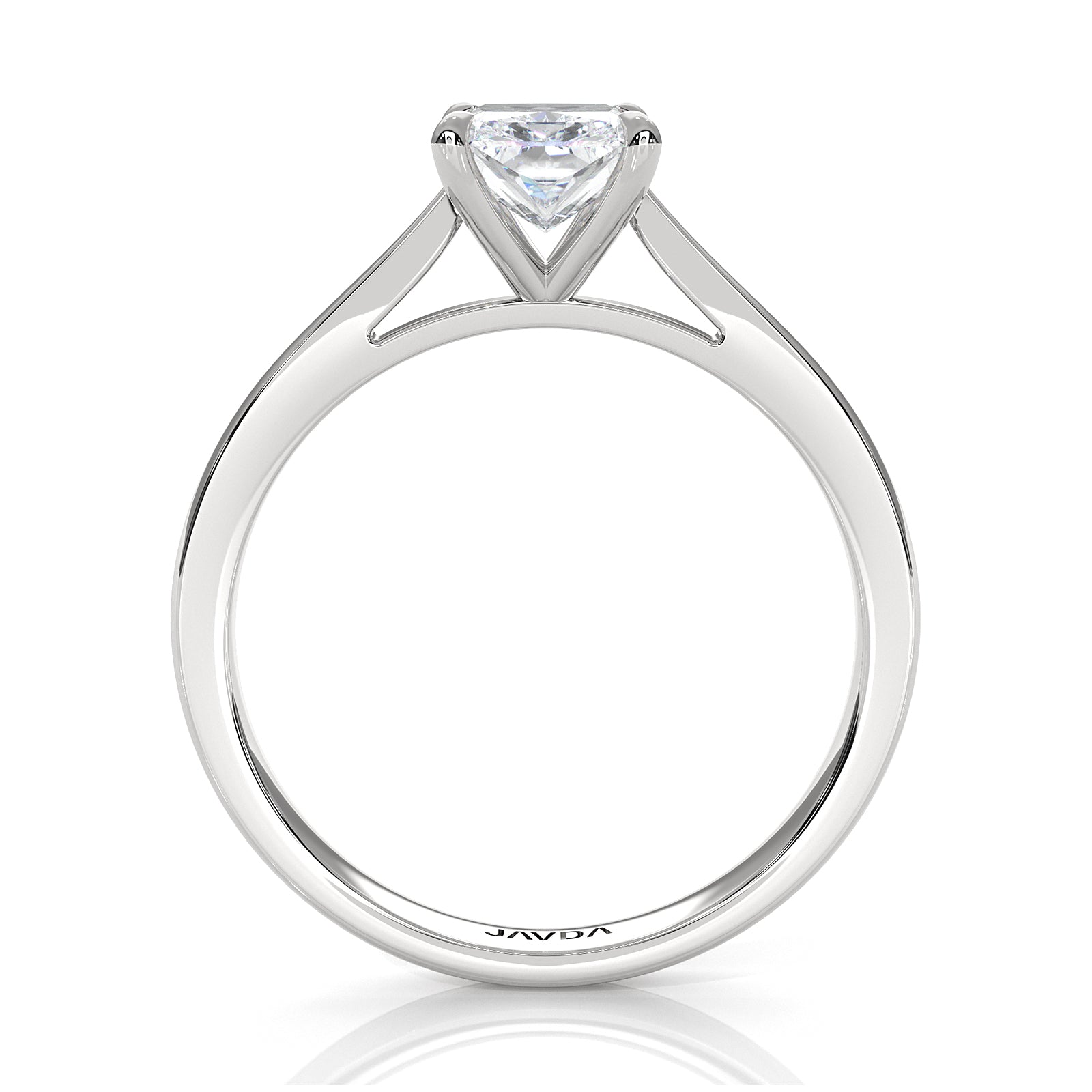 4.5g Princess Prong Setting Lab Grown Diamond Engagement Solitaire Ring IGI Certified 1.00 Ctw.